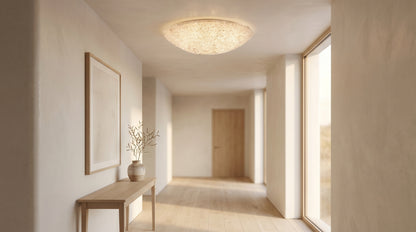 Artic Crystal Dome Flush Ceiling Light