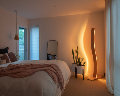 Bespoke Rimu Floor Lamp — Handcrafted in Christchurch