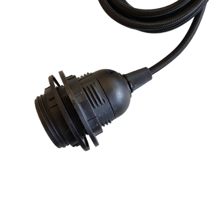 E27 Cord Set — 1m Drop, Black or White
