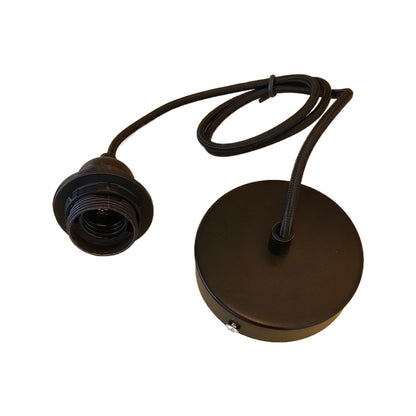 E27 Cord Set — 1m Drop, Black or White