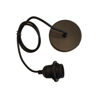 E27 Cord Set — 1m Drop, Black or White