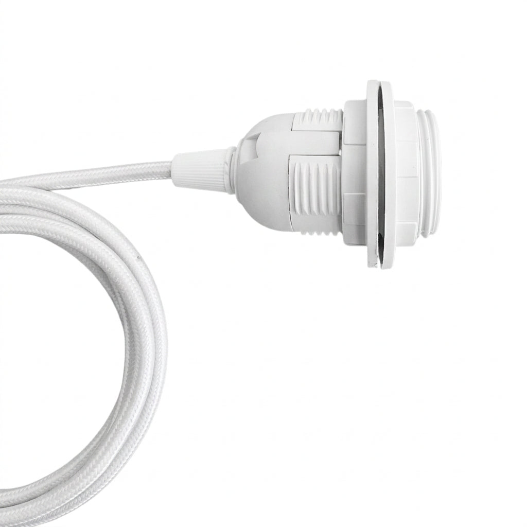 E27 Cord Set — 1m Drop, Black or White