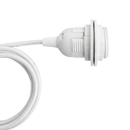 E27 Cord Set — 1m Drop, Black or White
