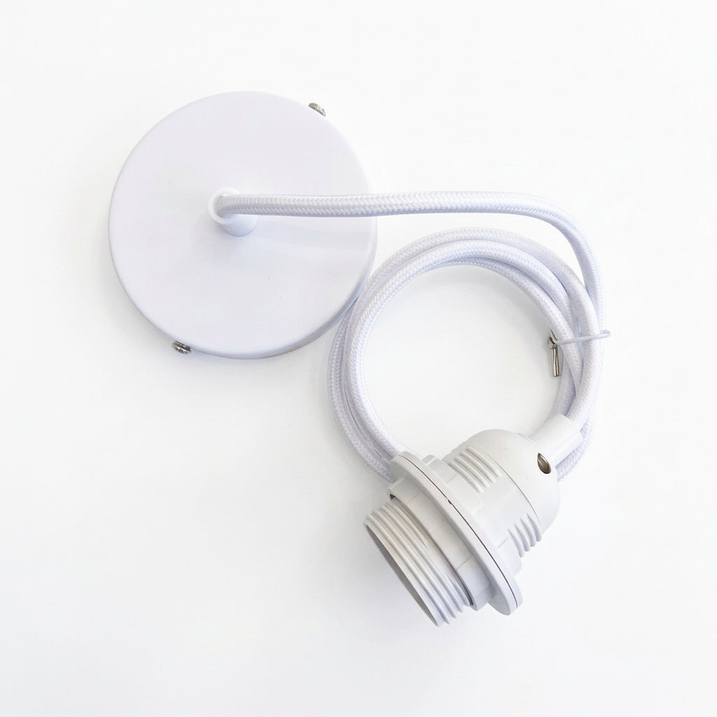 E27 Cord Set — 1m Drop, Black or White