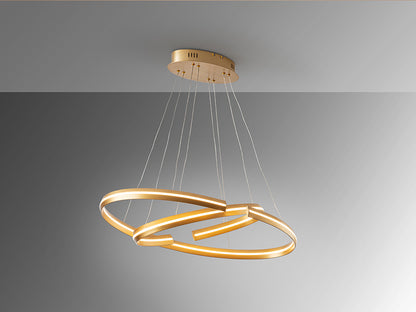 Elipse Adjustable Interlocking Oval LED Pendant — Smart-Home Dimming Only