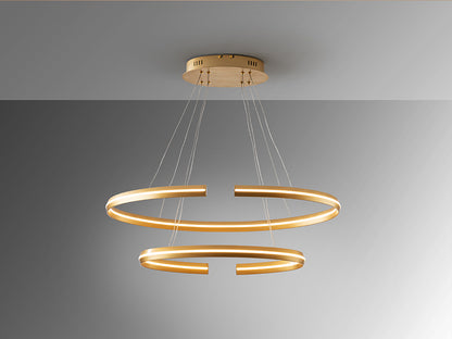 Elipse Adjustable Interlocking Oval LED Pendant — Smart-Home Dimming Only