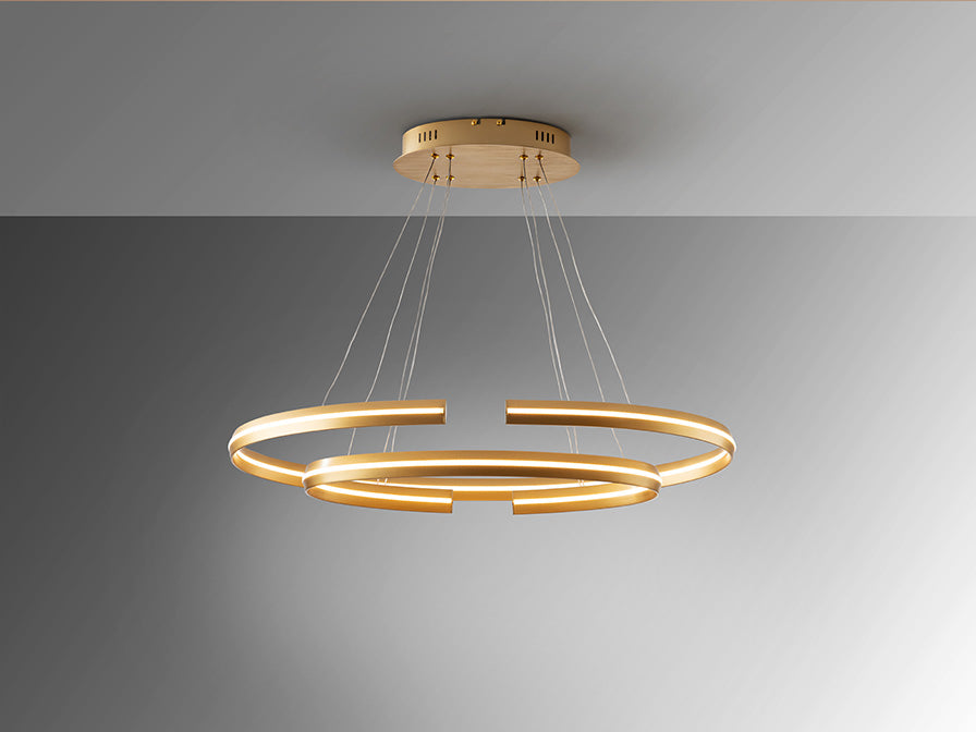 Elipse Adjustable Interlocking Oval LED Pendant — Smart-Home Dimming Only