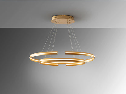 Elipse Adjustable Interlocking Oval LED Pendant — Smart-Home Dimming Only