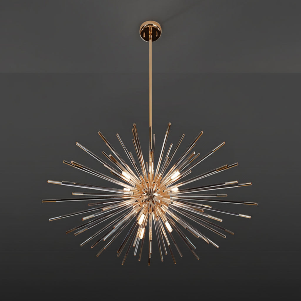 Evasion 9-Light Gold Sputnik Starburst Chandelier 1000mm