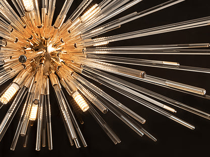 Evasion 9-Light Gold Sputnik Starburst Chandelier 1000mm