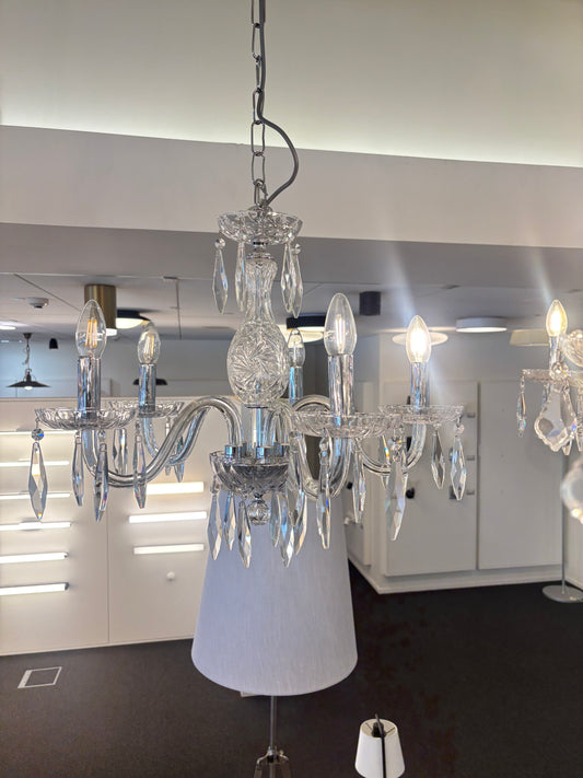 Maryland 5-Arm Crystal Candle Chandelier Clear 570mm