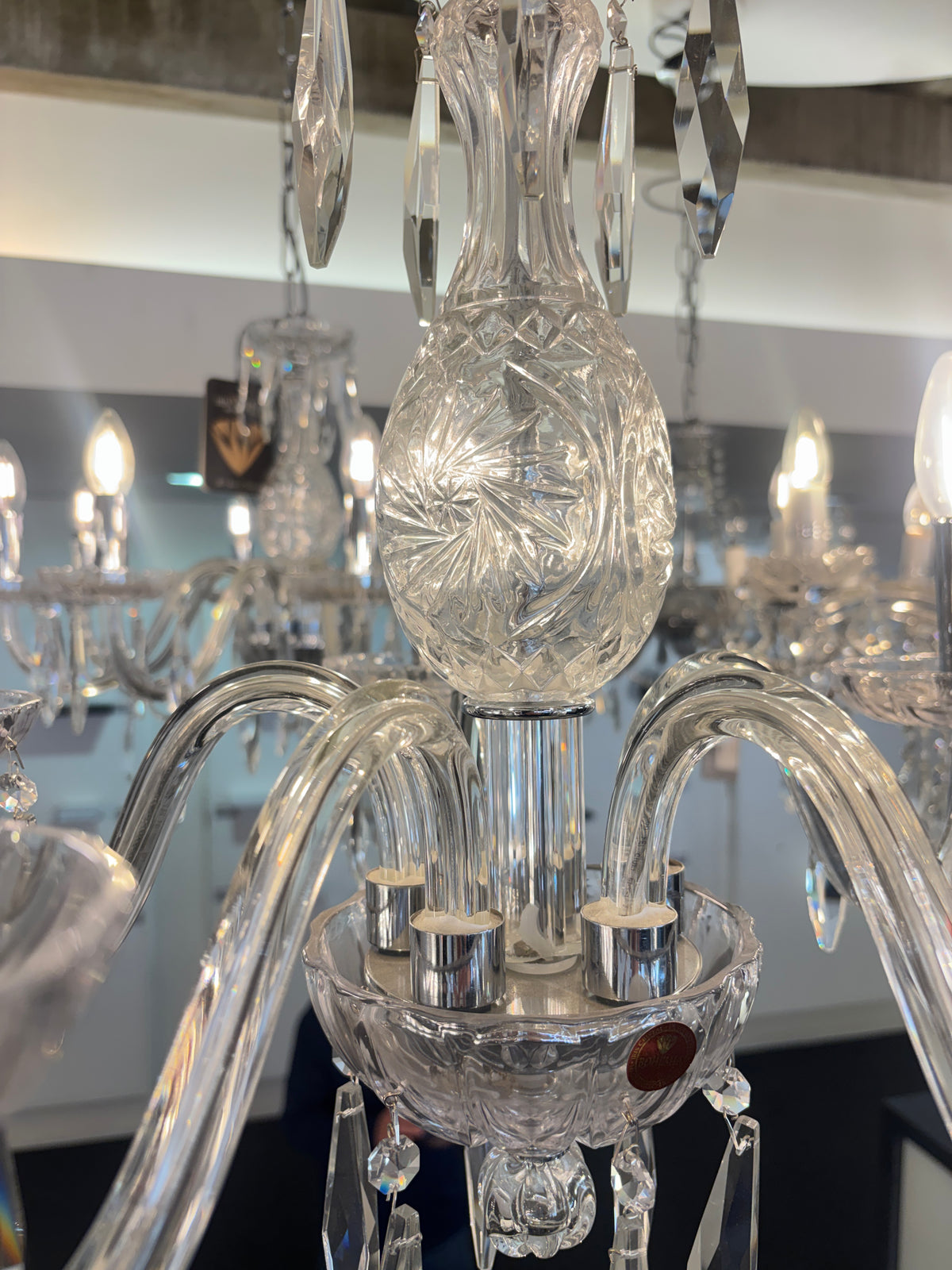 Maryland 5-Arm Crystal Candle Chandelier Clear 570mm