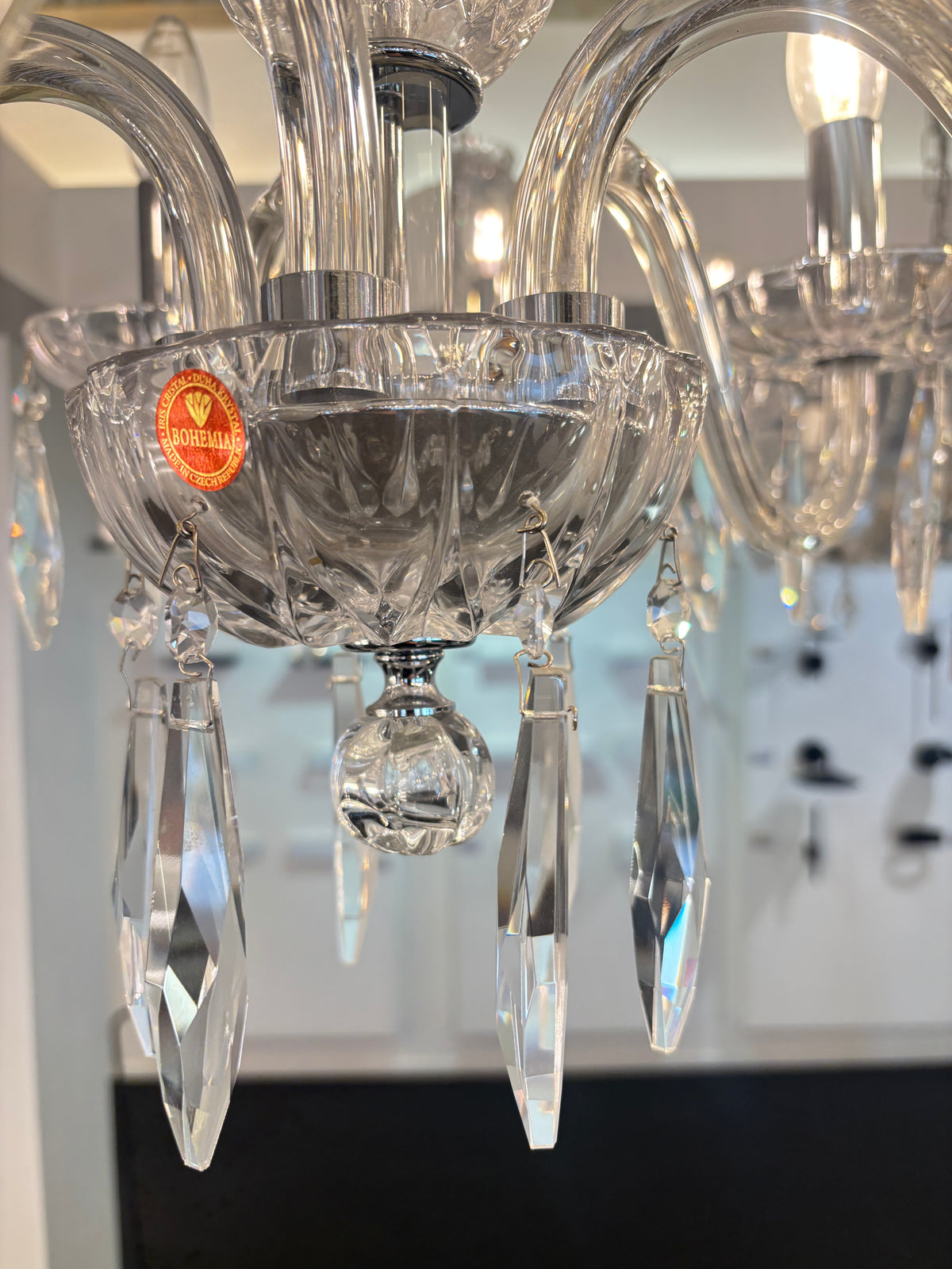 Maryland 5-Arm Crystal Candle Chandelier Clear 570mm