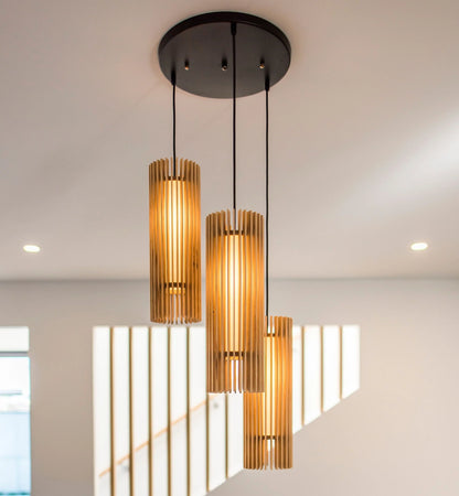 iO 3 Flute Cluster Pendant Light