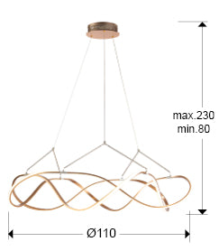 Molly Ribbon LED Pendant Light