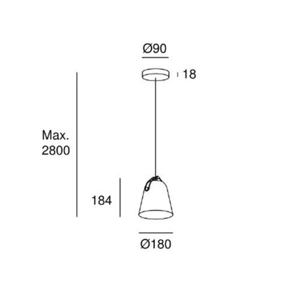 Napa Pendant Black