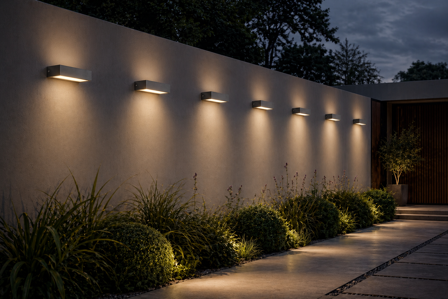 Nemesis Up/Down Outdoor Wall Light — Stainless Steel