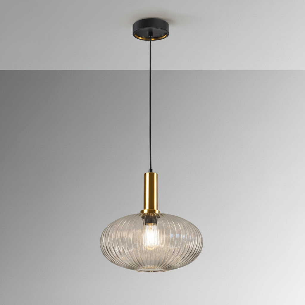 Norma Single Pendant Light — Clear Glass