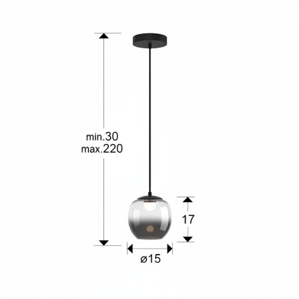 Onice Stone-Effect LED Pendant Light