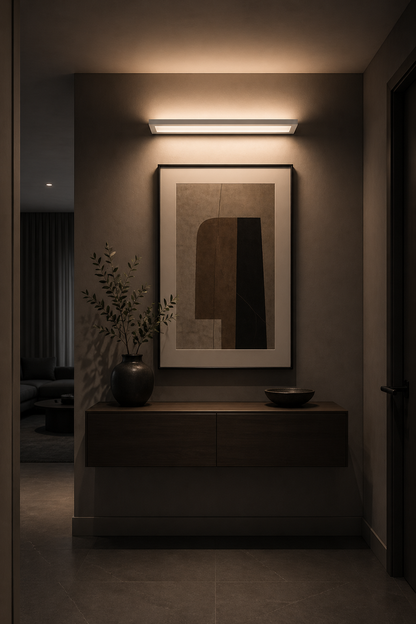 Skinny Double-Emission LED Wall Light White 700mm