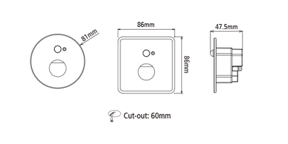 Sensor Recessed Step Light with PIR + Daylight Sensor