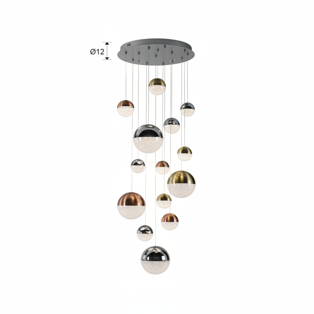 Sphere 14-Light Cluster LED Pendant — Smart-Home Dimming Only (Discontinued Model)