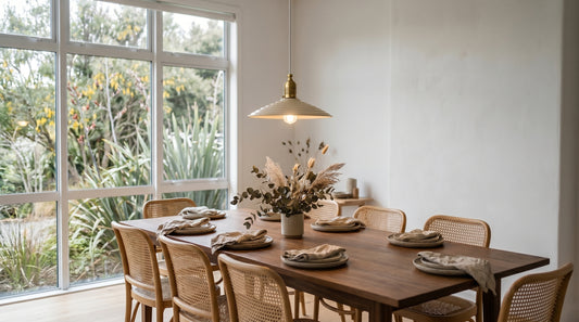 Vintage Pendant Light — Beige