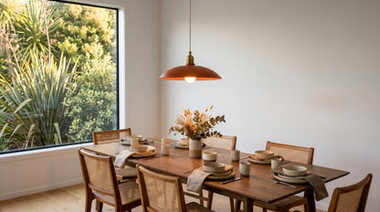 Vintage Pendant Light — Orange