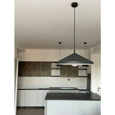 Yurta Wide Dome Pendant Light Graphite 500mm