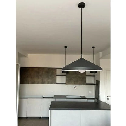 Yurta Wide Dome Pendant Light Graphite 500mm
